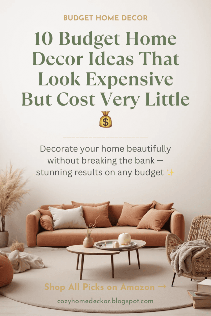 10 Budget Home Decor Ideas That Look Expensive But Cost Very Little 2026 - Cozy Home Decor