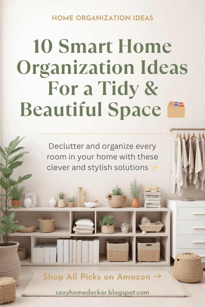 10 Smart Home Organization Ideas For a Tidy Beautiful Space 2026 - Cozy Home Decor