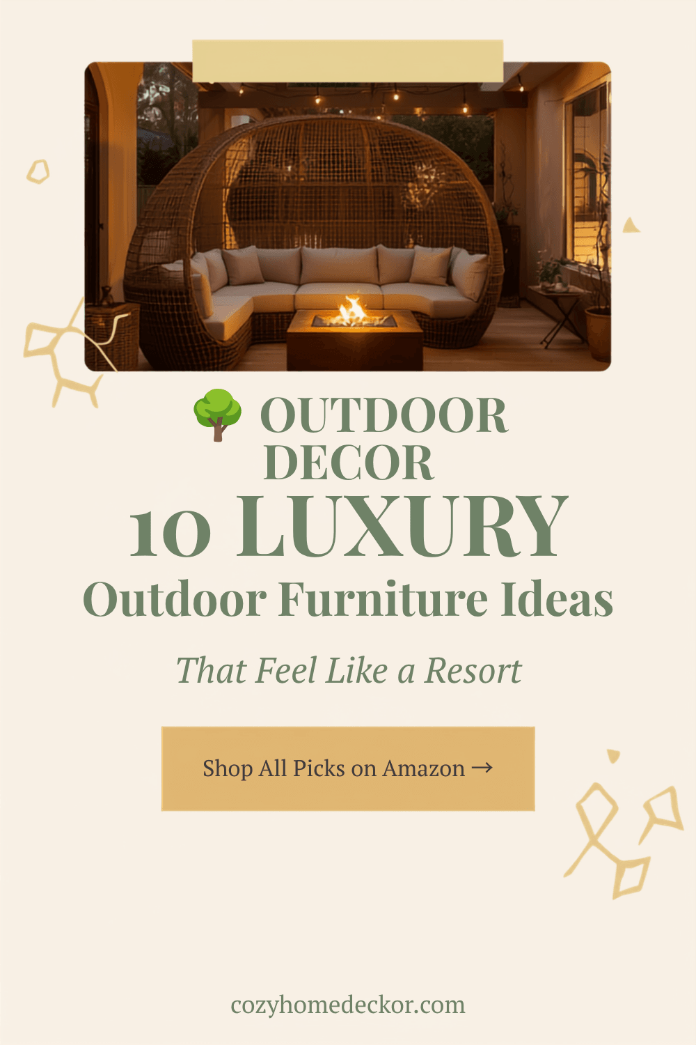 10 Luxury Outdoor Furniture Ideas 2026 — Cozy Home Decor